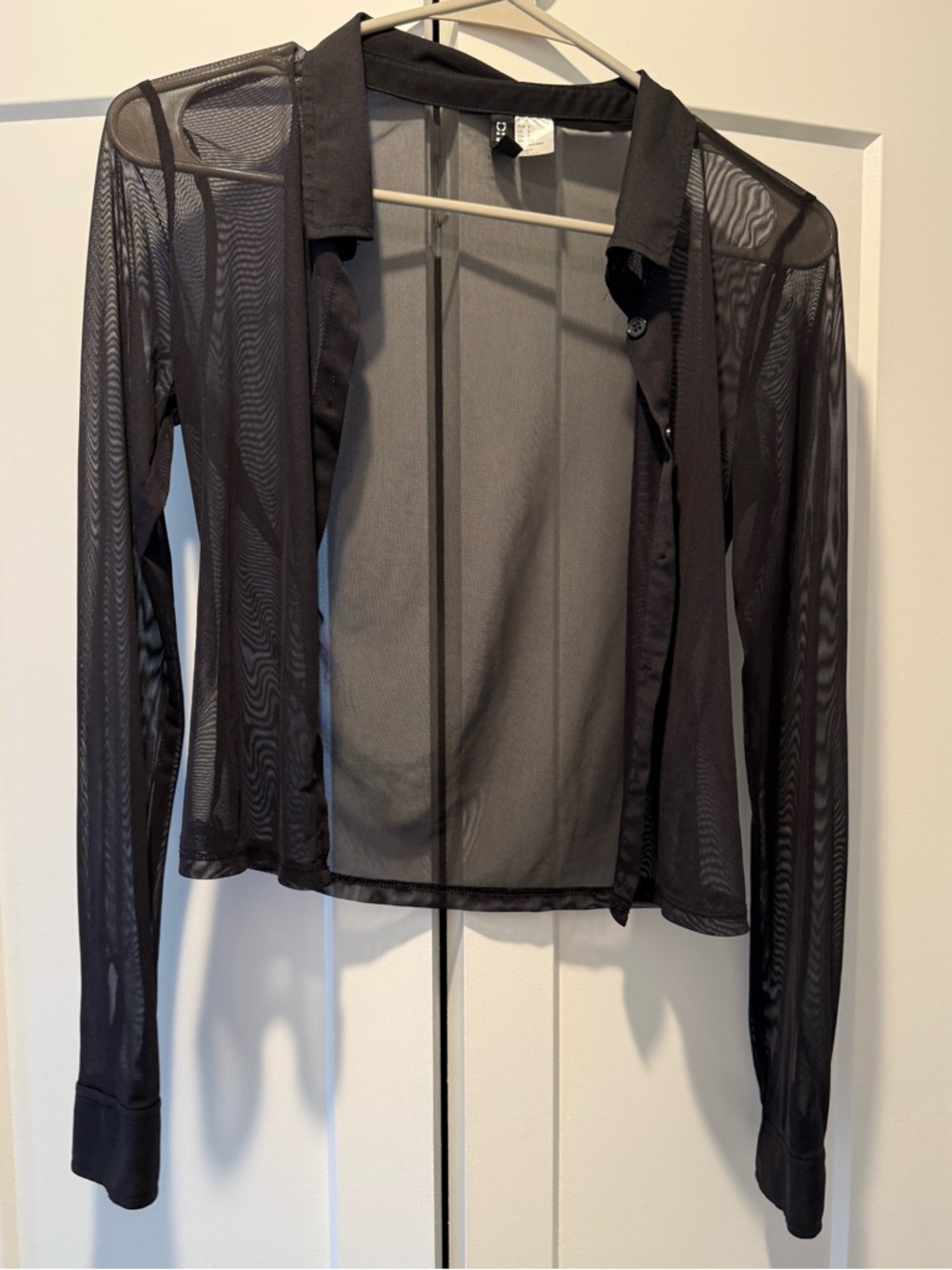 H&M Mesh Button Up Top